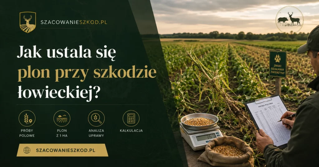 Ustalanie plonu przy szkodzie łowieckiej na podstawie prób polowych